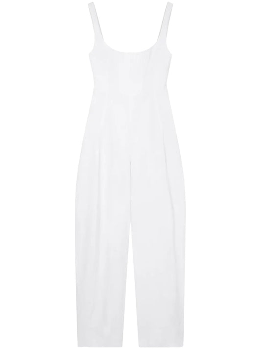 Corset-Style Wide-Leg Jumpsuit