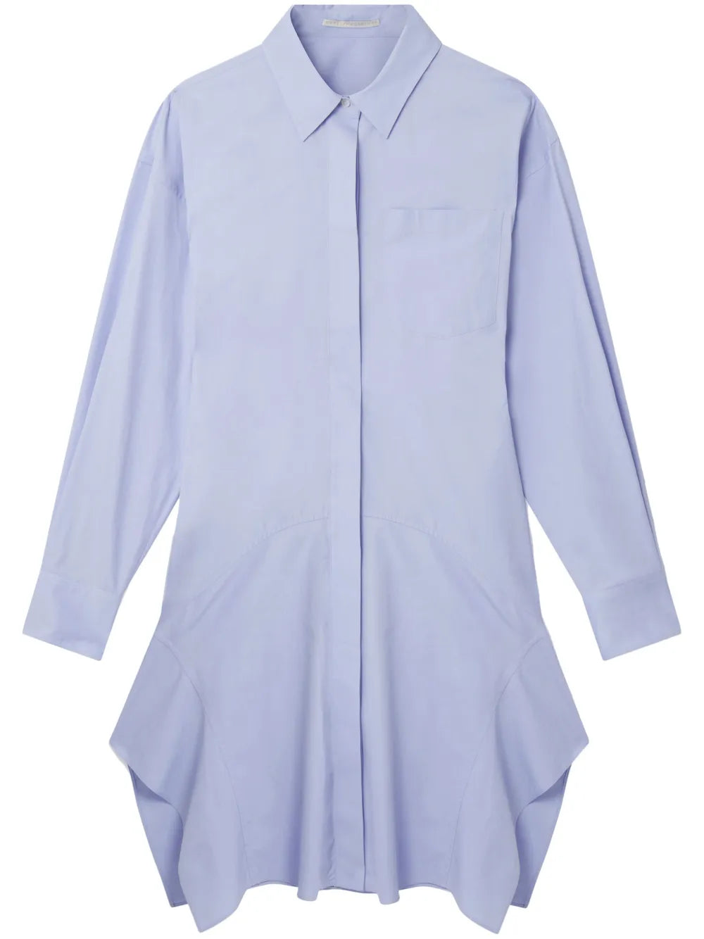 Banana-Sleeve Cotton Shirt Dress