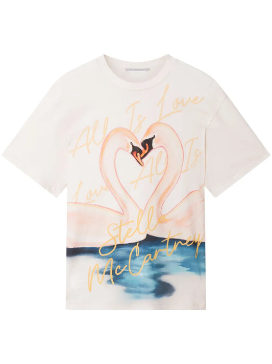 Kissing Swans Jersey T-Shirt