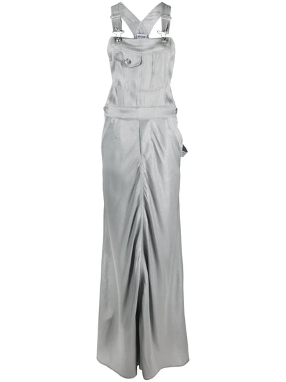 High-Shine Floor-Length Dress