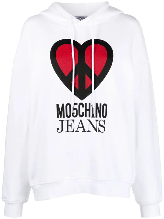 Graphic-Print Jersey Hoodie