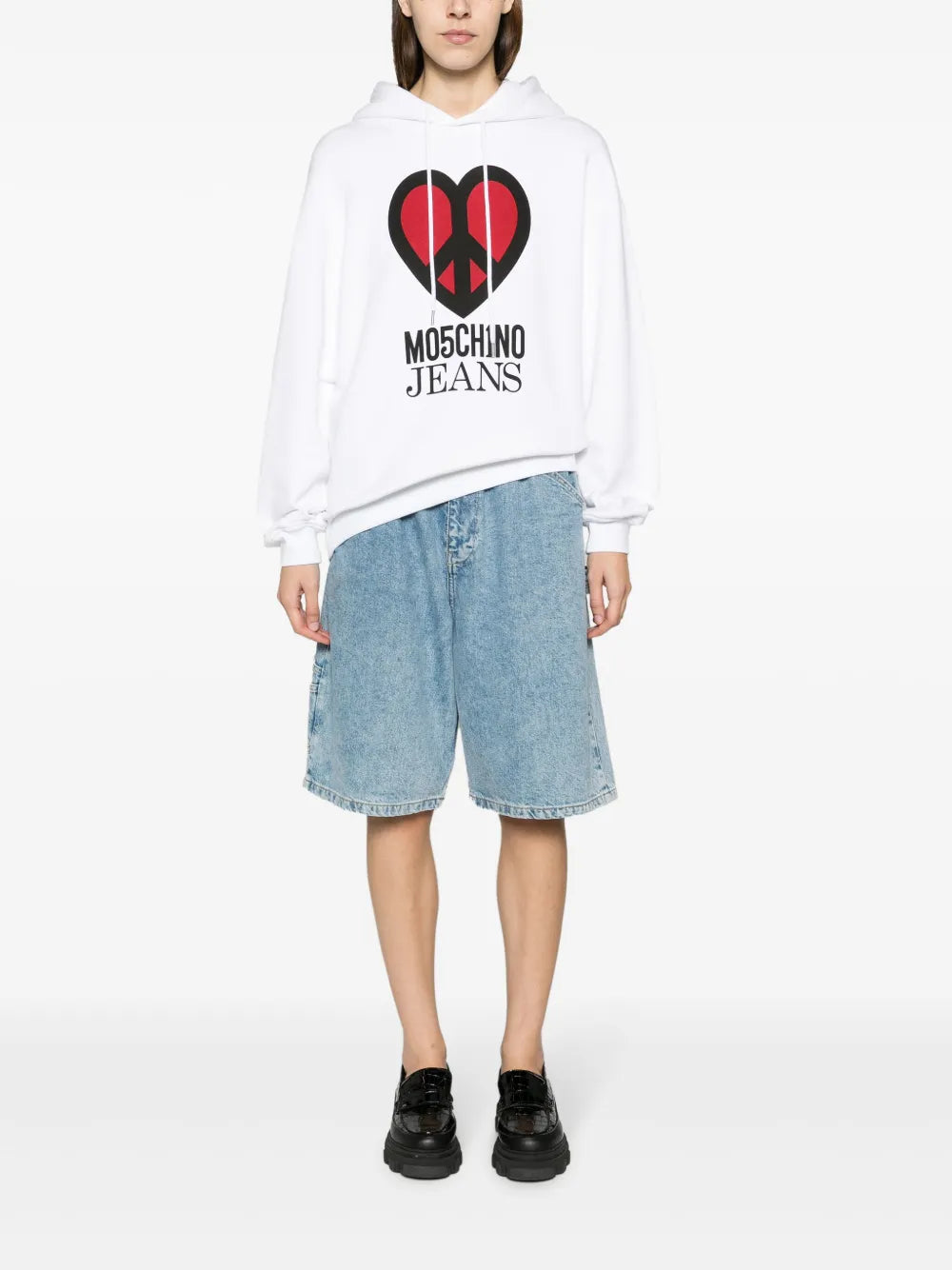 Graphic-Print Jersey Hoodie