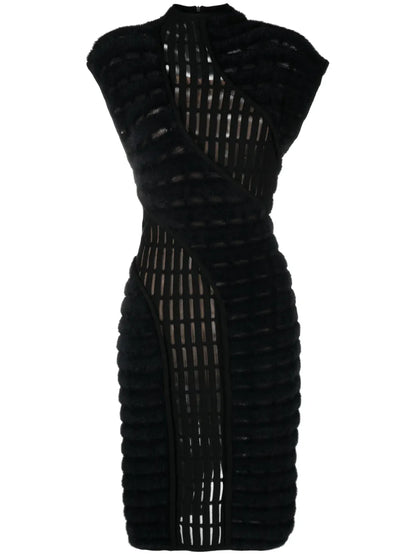 Iconic-Panelled Yarn Midi Dress