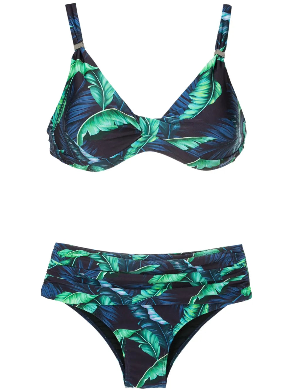 Marianne Twisted Leaf-Print Bikini