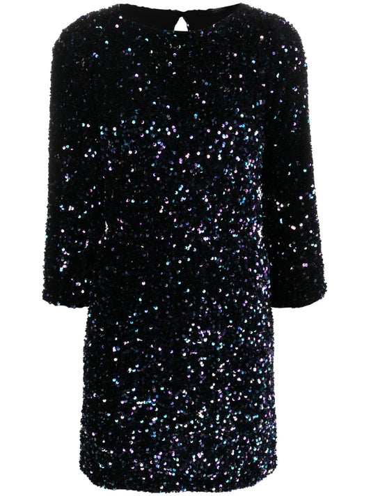 Sequin-Embellished Minidress