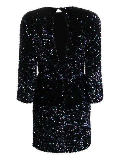 Sequin-Embellished Minidress