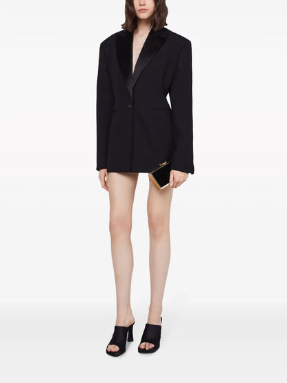 Peak-Lapels Organic Cotton Blazer