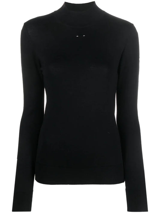 Appliqué-Detail Wool Jumper
