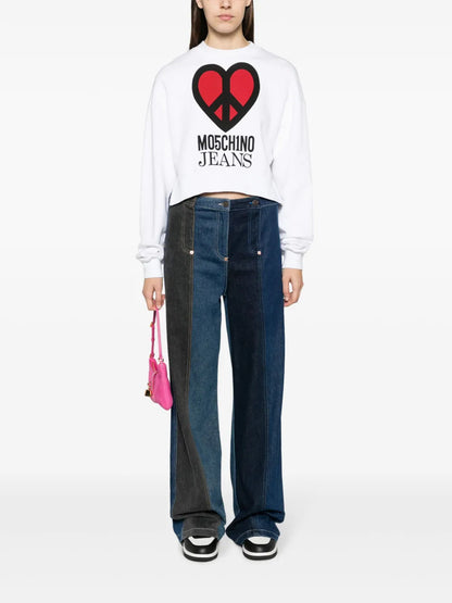 High-Waisted Wide-Leg Jeans