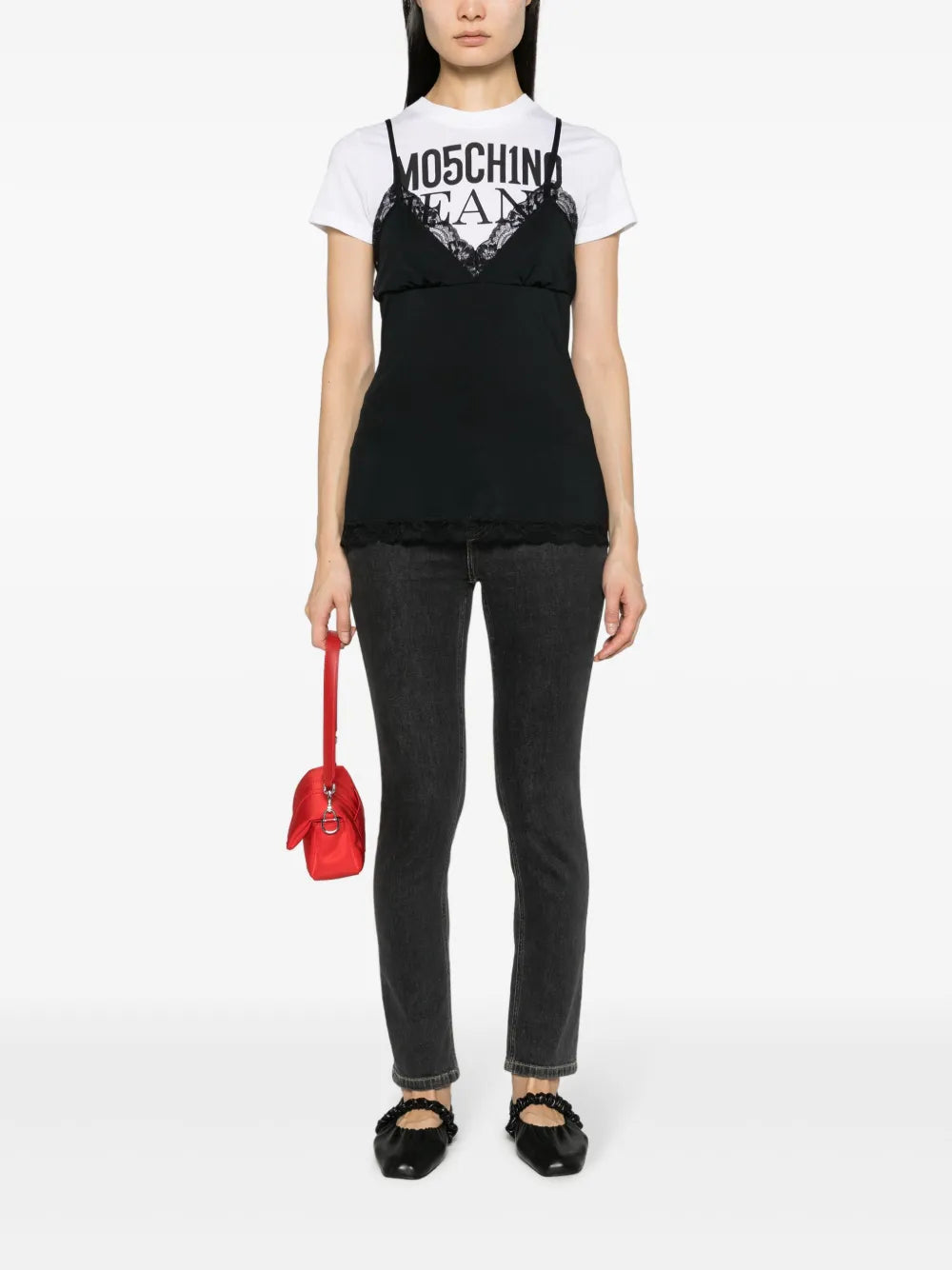 Logo-Print Layered T-Shirt