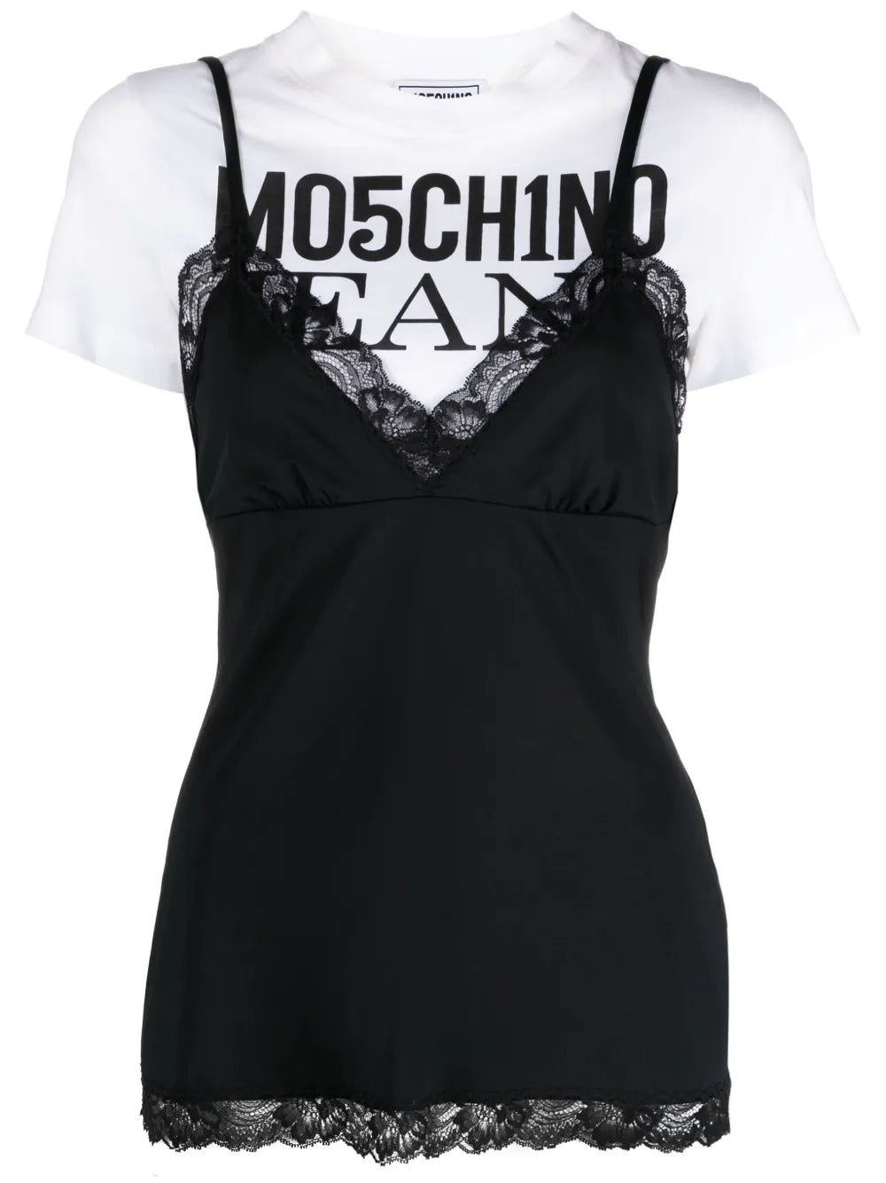 Logo-Print Layered T-Shirt