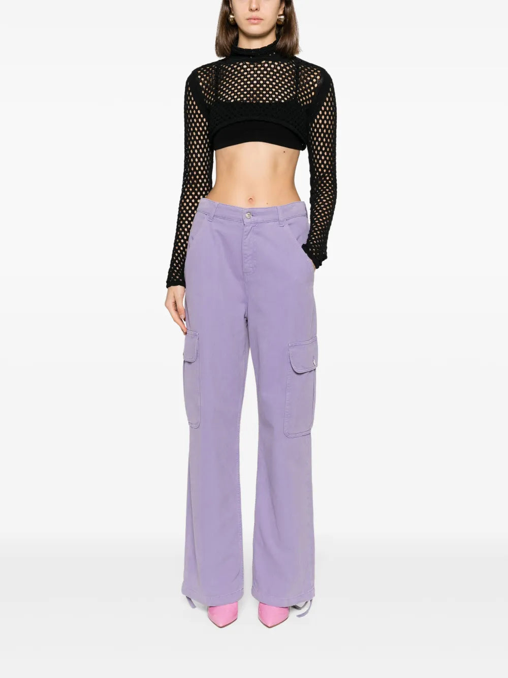 Perforated Crop Top