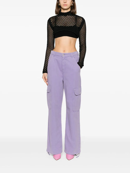 Perforated Crop Top