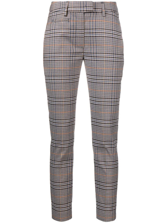 Plaid Cropped Trousers
