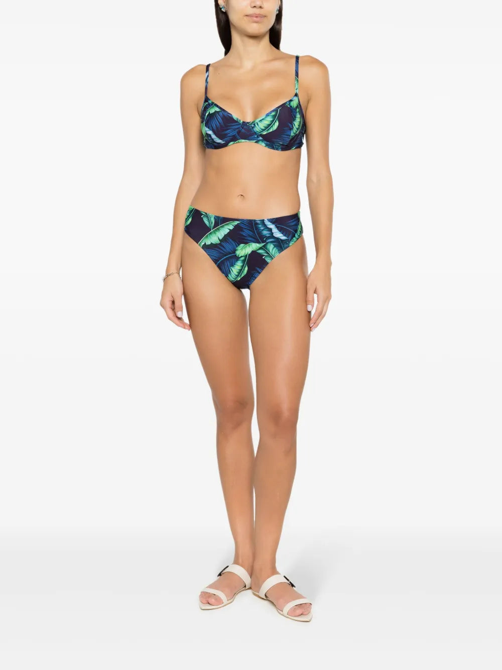 Lilica Leaf-Print Bikini