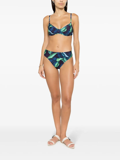 Lilica Leaf-Print Bikini