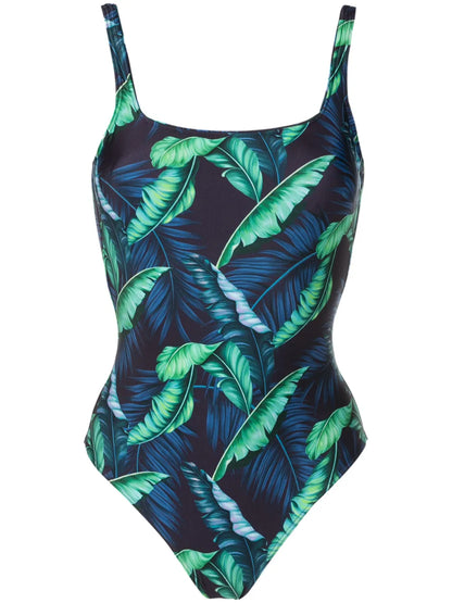 Hapuna Leaf-Print Swimsuit