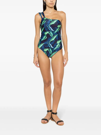 Miusha Leaf-Print Swimsuit