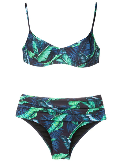 Liliane Leaf-Print Bikini