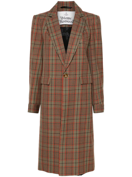 Alien Check-Pattern Coat