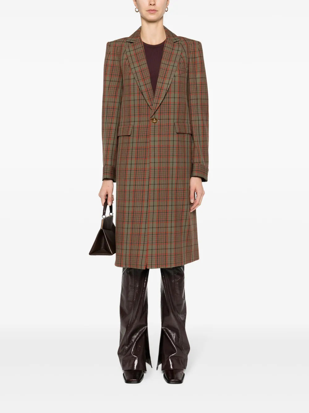 Alien Check-Pattern Coat