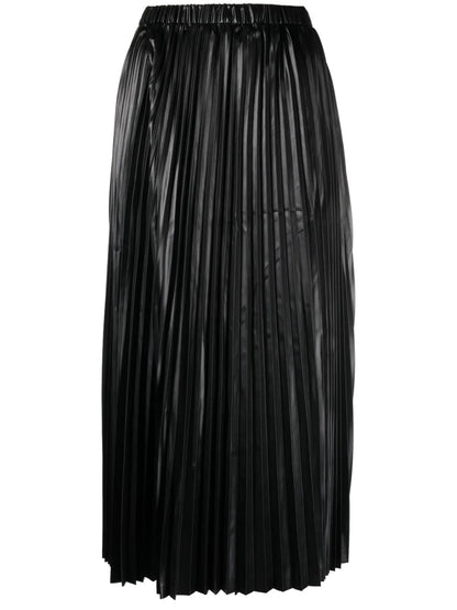 Pleated Layered Cropped Trousers