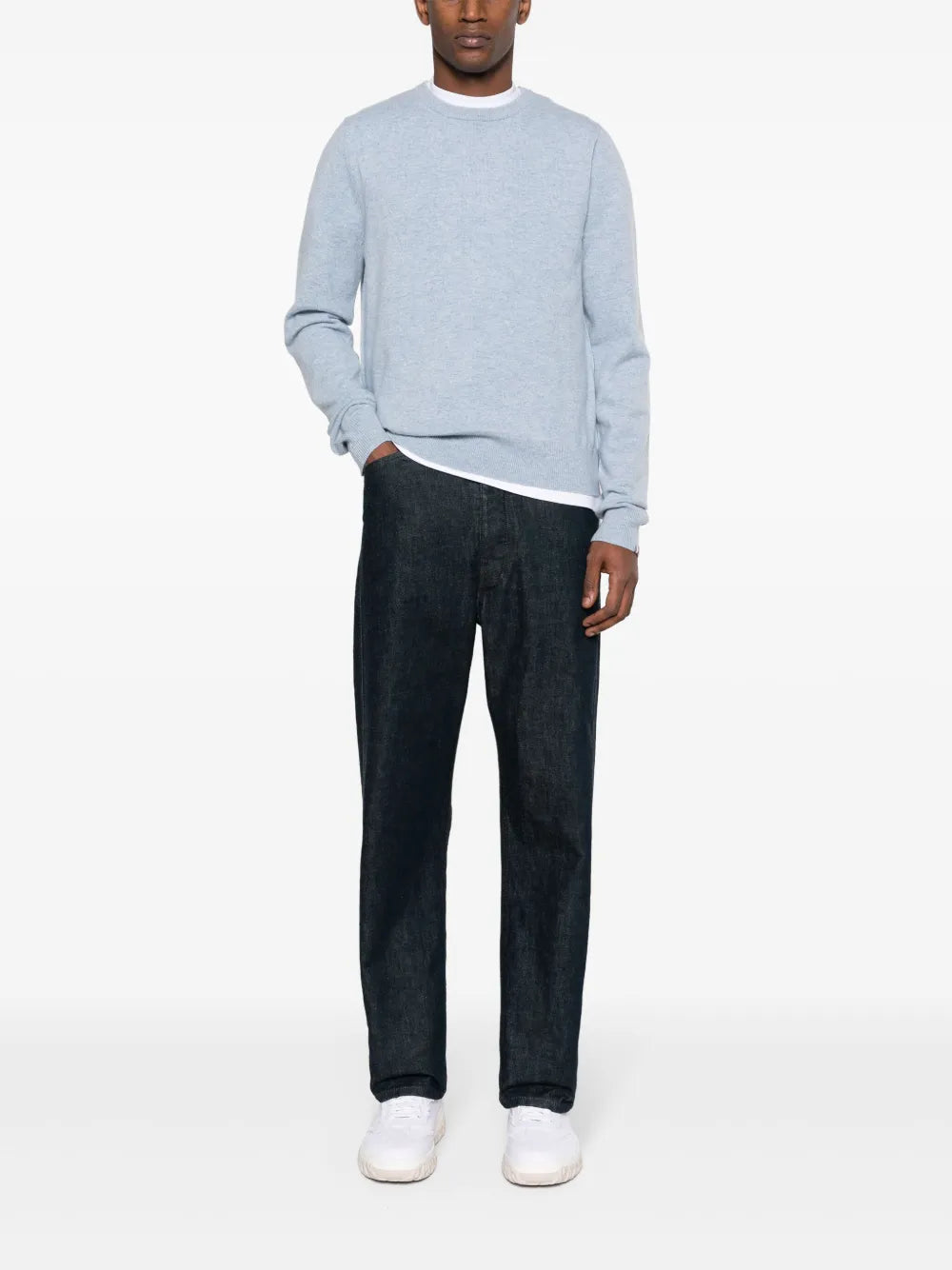 Crew-Neck Cashmere Blend Jumper
