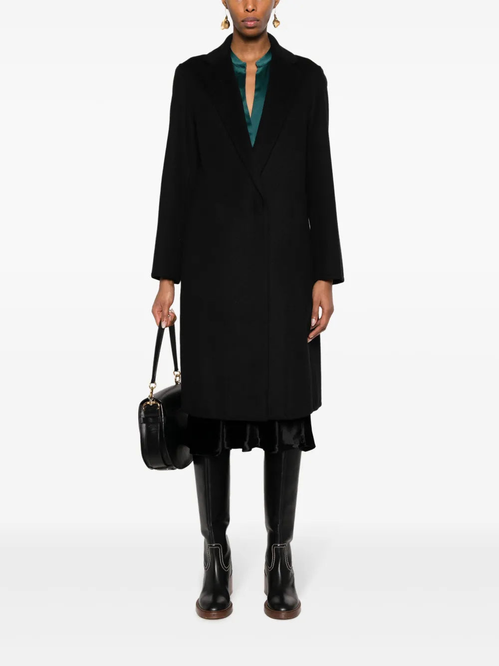 Notched-Lapel Trench Coat