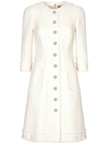 A-Line Tweed Dress