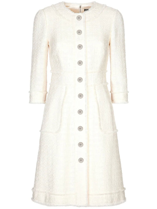 A-Line Tweed Dress