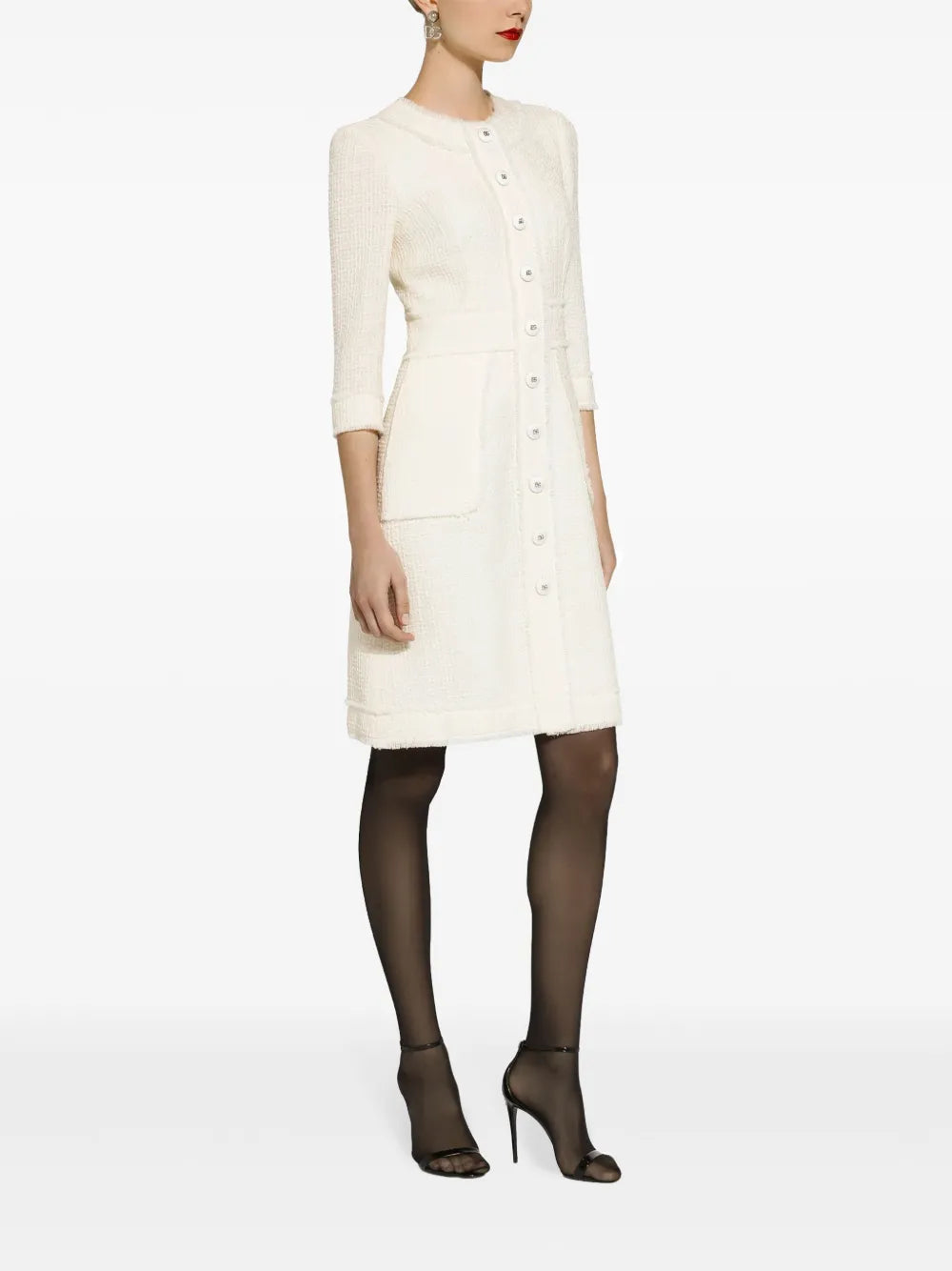 A-Line Tweed Dress