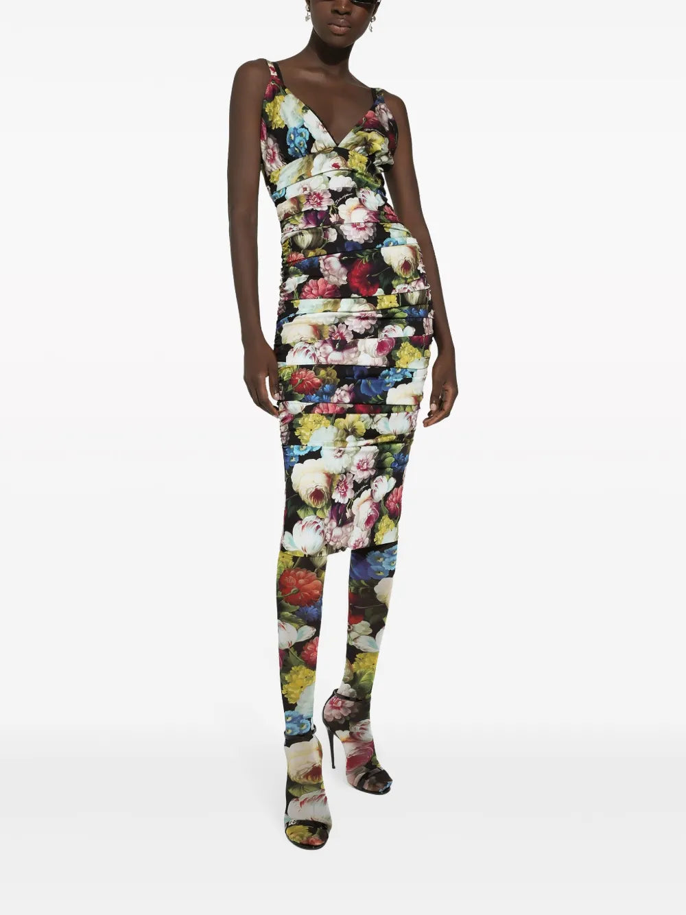 Floral-Print Silk-Blend Dress