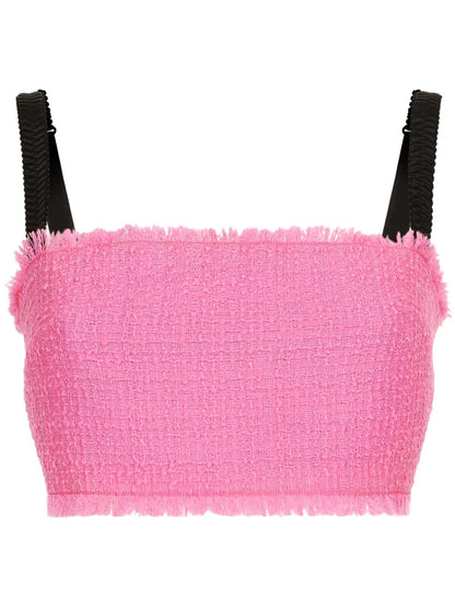 Rachel Tweed Cropped Top