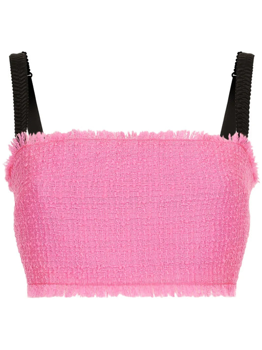 Rachel Tweed Cropped Top