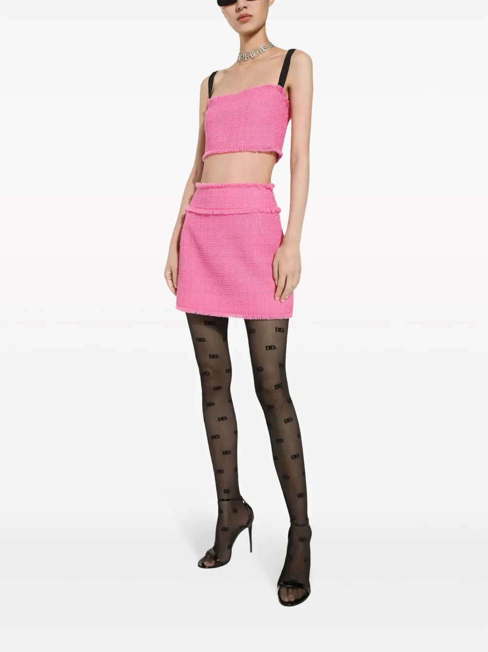 Rachel Tweed Cropped Top