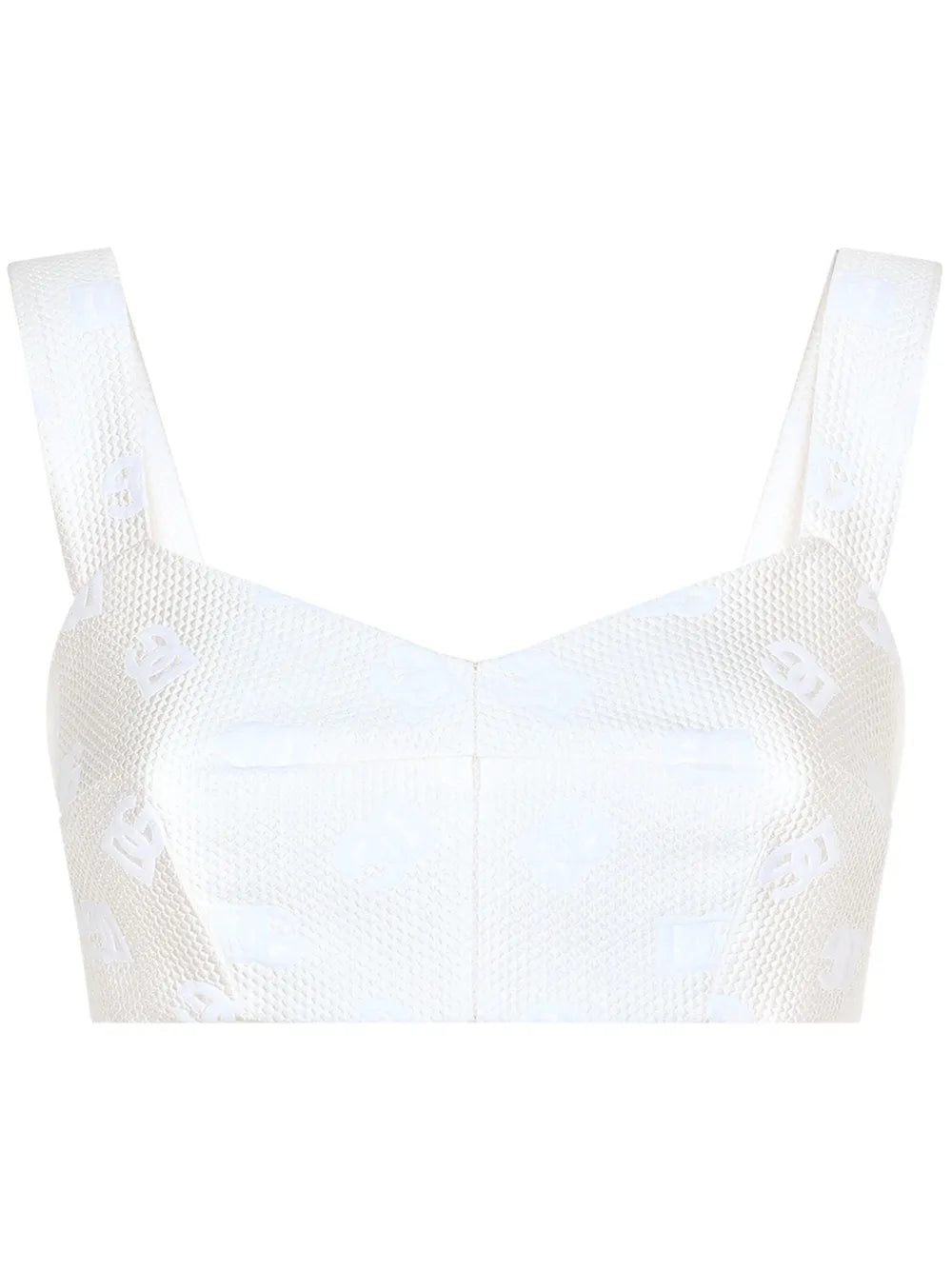 Dg Jacquard Cropped Top