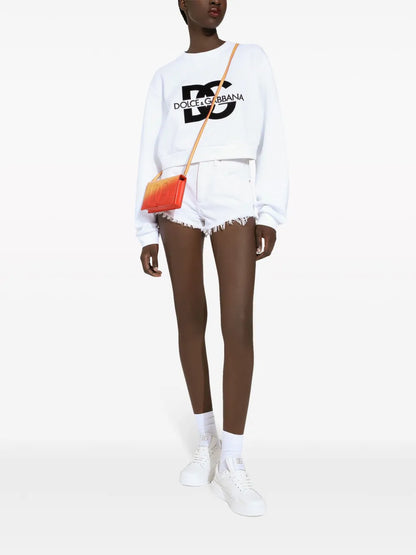 Logo-Print Cotton-Blend Sweatshirt