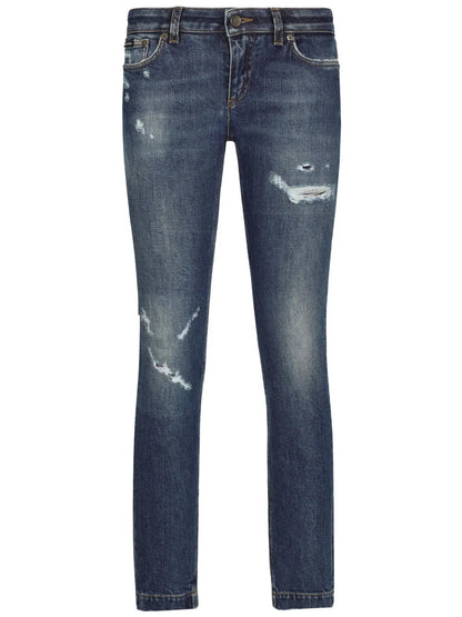 Low-Rise Skinny-Fit Jeans