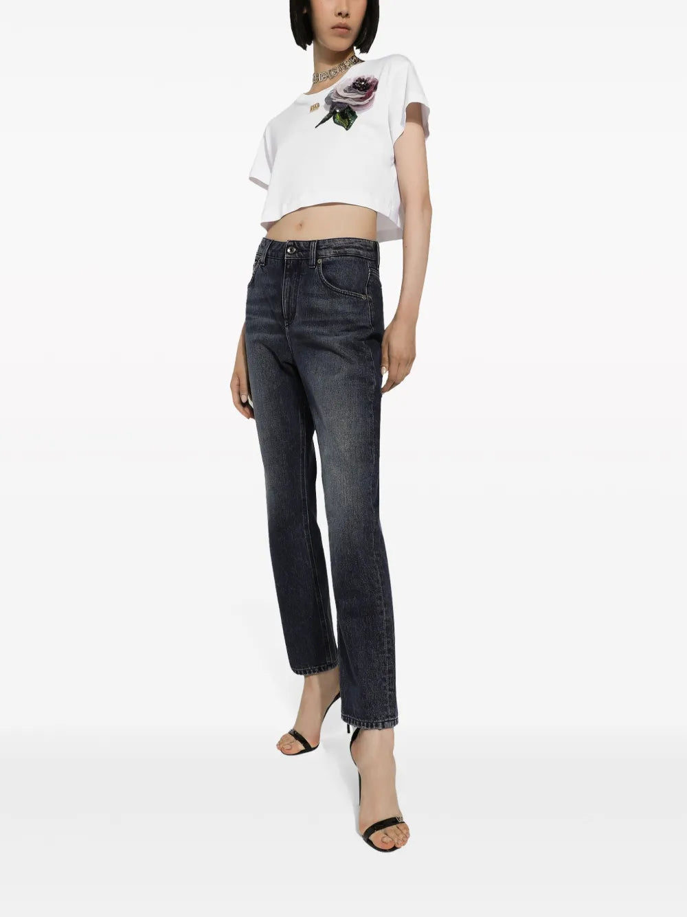 Mid-Rise Boyfriend Jeans