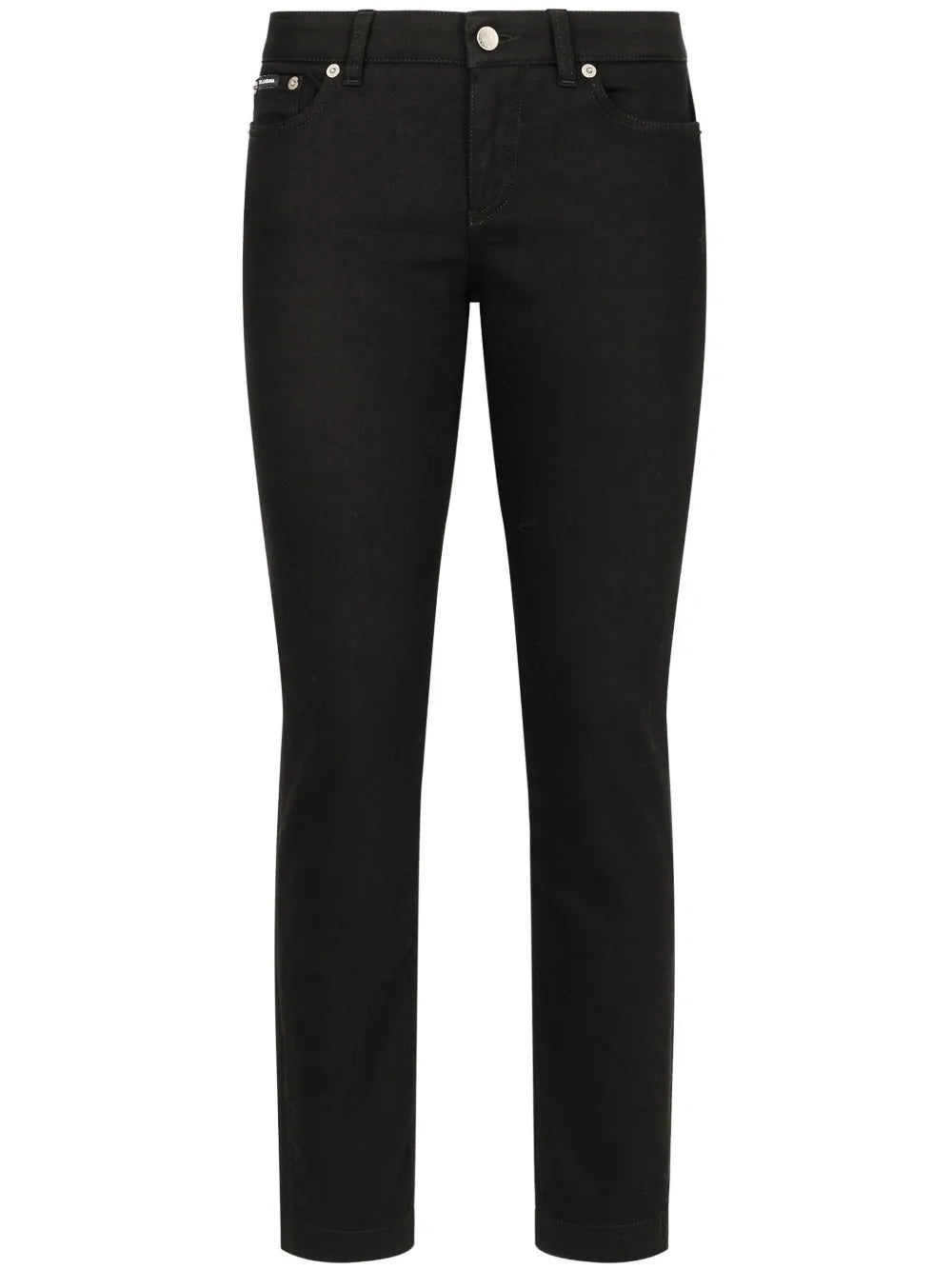 Low-Rise Cotton-Blend Skinny Jeans