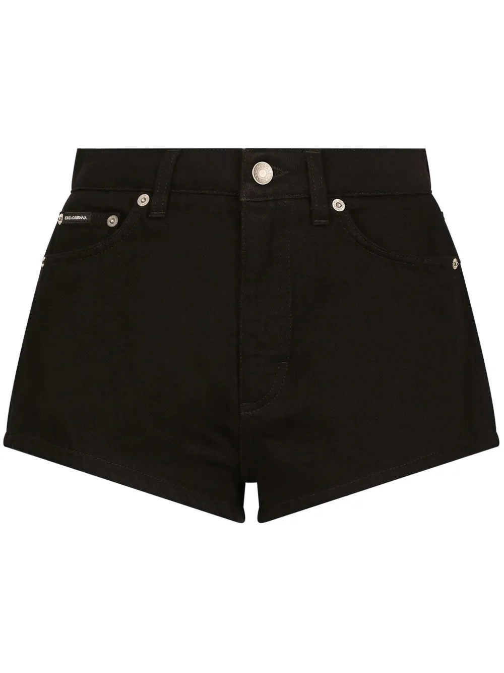 Logo-Patch Denim Shorts