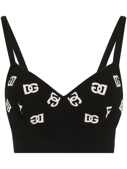 Dg Logo Knit Top