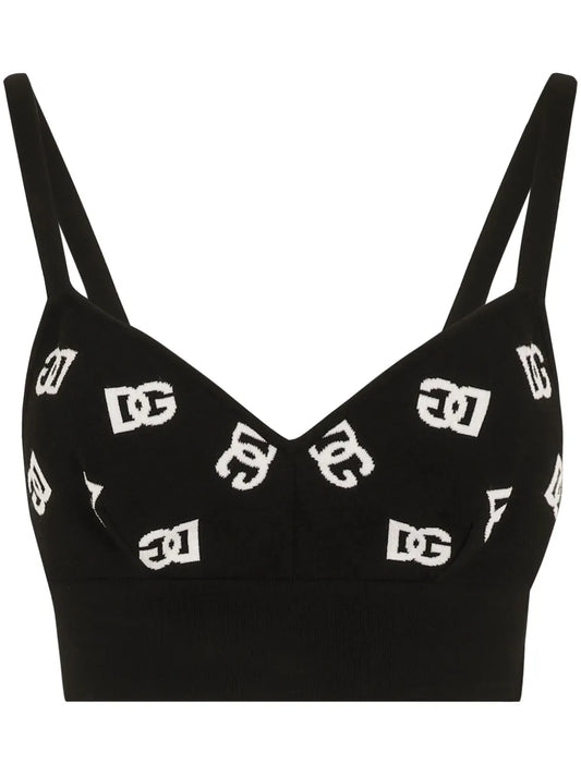 Dg Logo Knit Top