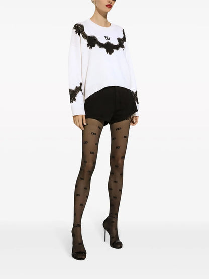 Lace-Insert Jumper
