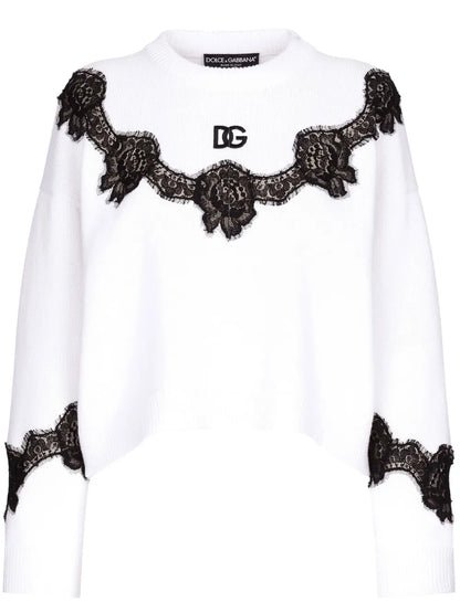 Lace-Insert Jumper