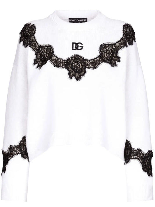Lace-Insert Jumper