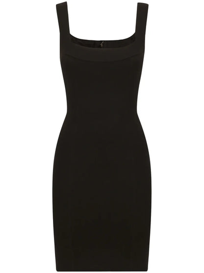 Square-Neck Sleeveless Minidress