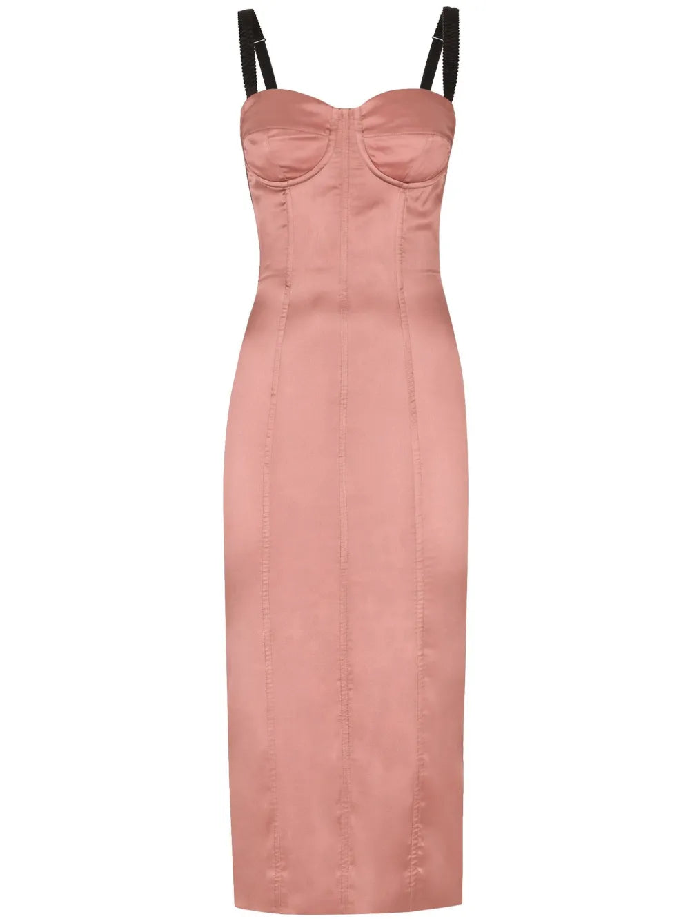 Sweetheart-Neck Silk-Blend Dress