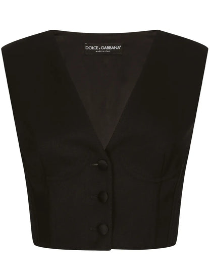 Cropped Bustier Vest