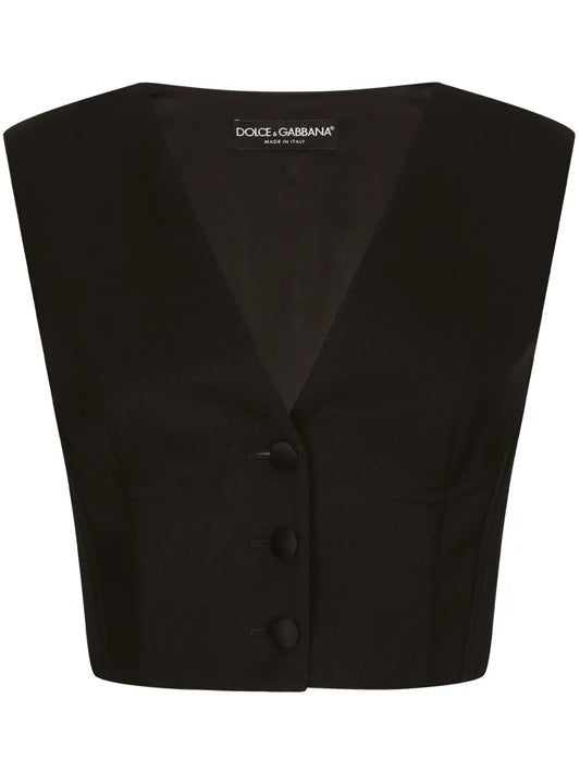 Cropped Bustier Vest